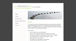 Desktop Screenshot of drkarenwachtel.com